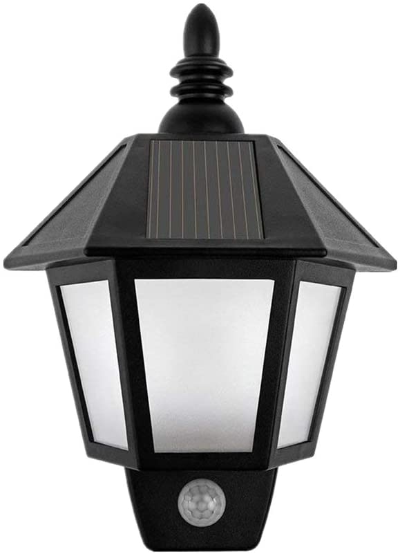 Photo 1 of Solar Powered Motion Sensor Wall Lights Outdoor Security Sconces LED Lantern MOUNTING HARDWARE INCLUDED