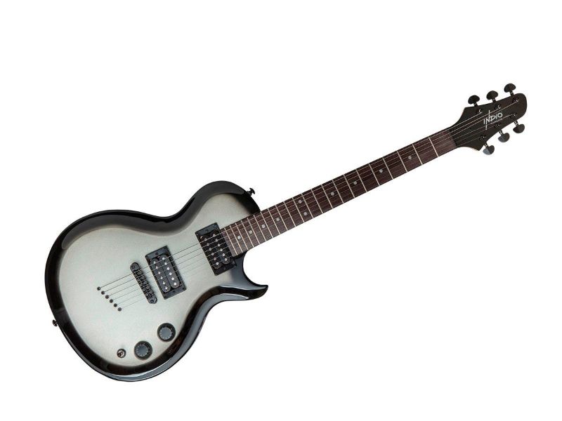 Photo 1 of Indio by Monoprice 66 Classic Electric Guitar with Gig Bag, Silver Burst