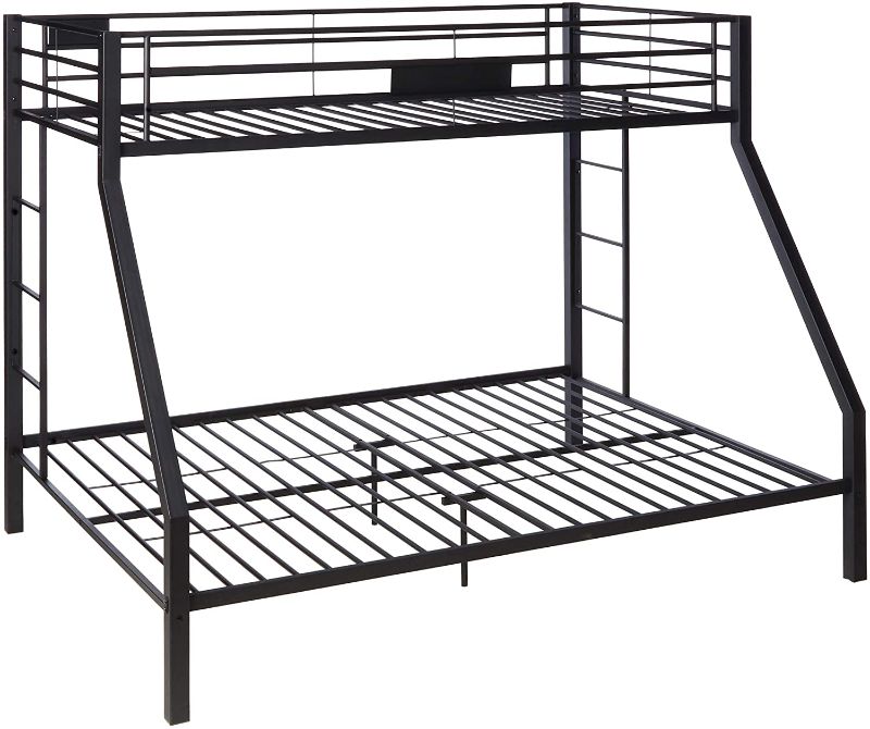 Photo 1 of ACME Limbra Twin XL/Queen Bunk Bed - 38000 - Sandy Black, BOX 1 OF 2 ONLY, MISSING OTHER BOX
