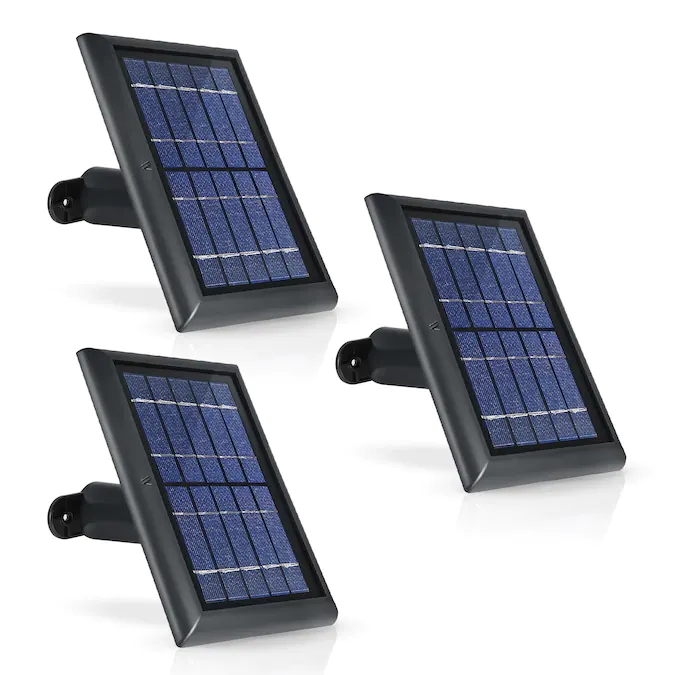 Photo 1 of Wasserstein Arlo Ultra, Ultra 2, Pro 3, Pro 4, Floodlight Cam Black Solar Panel (3-Pack)