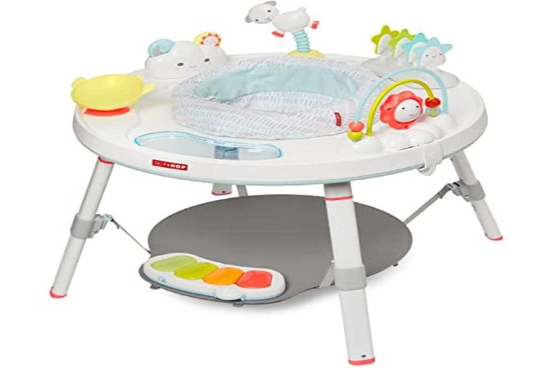 Photo 1 of Skip Hop Baby Activity Center: Interactive Play Center with 3-Stage Grow-with-Me Functionality, 4mo+, Silver Lining Cloud