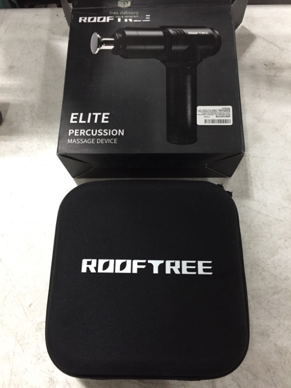 Photo 1 of Muscle Massage Gun, Rooftree Portable Deep Tissue Percussion Massager Gun with 5 Massage Heads, Professional Handheld Body Muscle Massager with 10 Hours Battery Life for Home Office Gym - Elite
