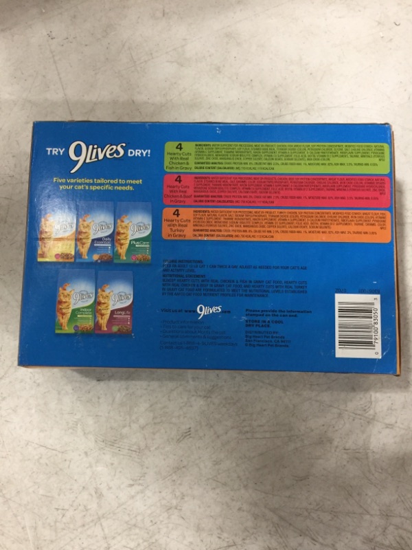 Photo 3 of 9Lives Variety Pack Favorites Wet Cat Food, 5.5 Ounce Cans
BEST BY FEB. 2022