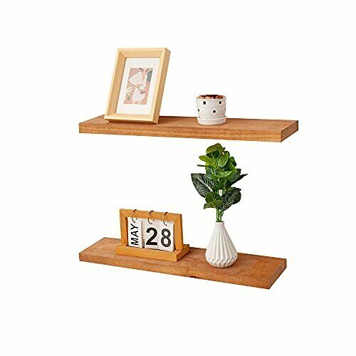 Photo 1 of AZ L1 Life Concept Floating Shelves Rustic Wood Wall Shelf | Set of 2