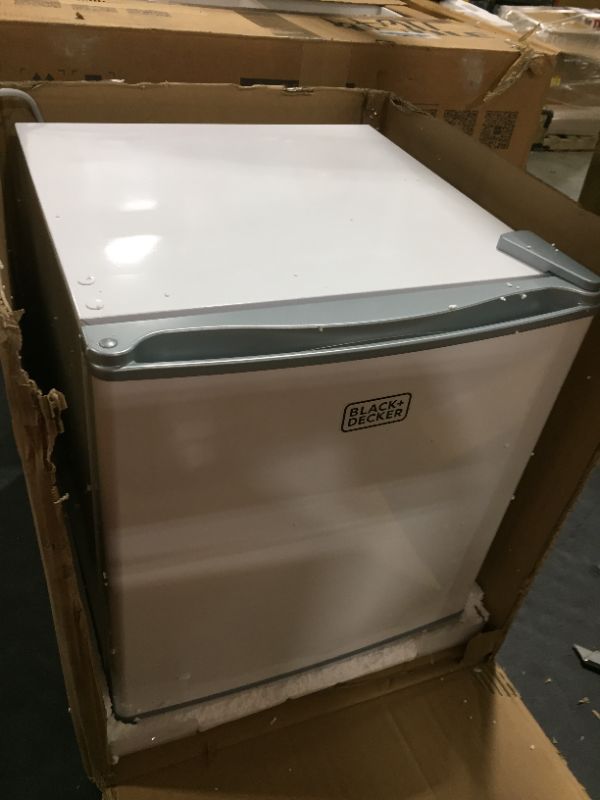 Photo 2 of BLACK+DECKER 1.7 Cu Ft Single Door Mini Fridge BCRK17W, White