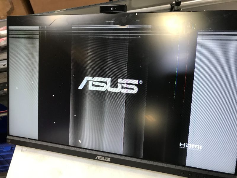 Photo 6 of ASUS 27” 1080P Video Conference Monitor (BE279QSK) - Full HD, IPS, Built-in Adjustable 2MP Webcam, Mic Array, Speakers, Eye Care, Wall Mountable, Frameless, HDMI, DisplayPort, VGA, Height Adjustable--- SOLD FOR PARTS ONLY 

