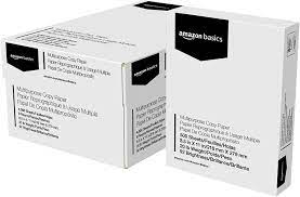 Photo 1 of AmazonBasics Multipurpose Copy Printer Paper - White, 8.5 x 11 Inches, 3 Ream Case 
