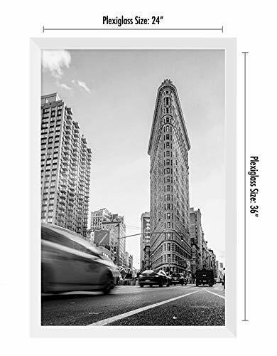 Photo 1 of Americanflat 24x36 inch White Poster Frame | Polished Plexiglass. Hanging 
