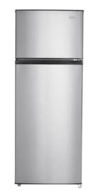 Photo 1 of 7.1 cu. ft. Top Freezer Refrigerator in Stainless Steel Look
