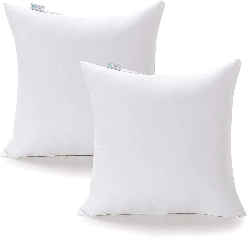 Photo 1 of Acanva 22 x 22 Stuffer Square Form Sham Throw Pillow Inserts