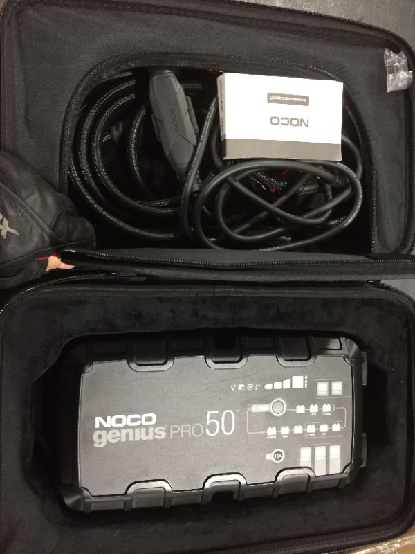 Photo 2 of NOCO GENIUSPRO50, 50-Amp Fully-Automatic Professional Smart Charger, 6V, 12V and 24V Battery Charger, Battery Maintainer, Power Supply, And Battery Desulfator With Temperature Compensation