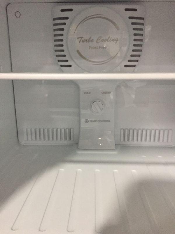 Photo 3 of ----NOT FUNCTIONAL------Galanz GLR10TBKEFR True Top Freezer Retro Refrigerator Frost Free, Dual Door Fridge, Adjustable Electrical Thermostat Control, Black, 10.0 Cu Ft CORD WAS CUT