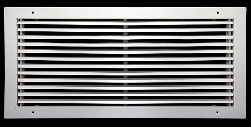 Photo 1 of 20" x 10" Fixed Bar Return Grille - All Steel Structure - Elegant Look & Sturdy Finish [Outer Dimensions: 21.75"w X 11.75"h]
