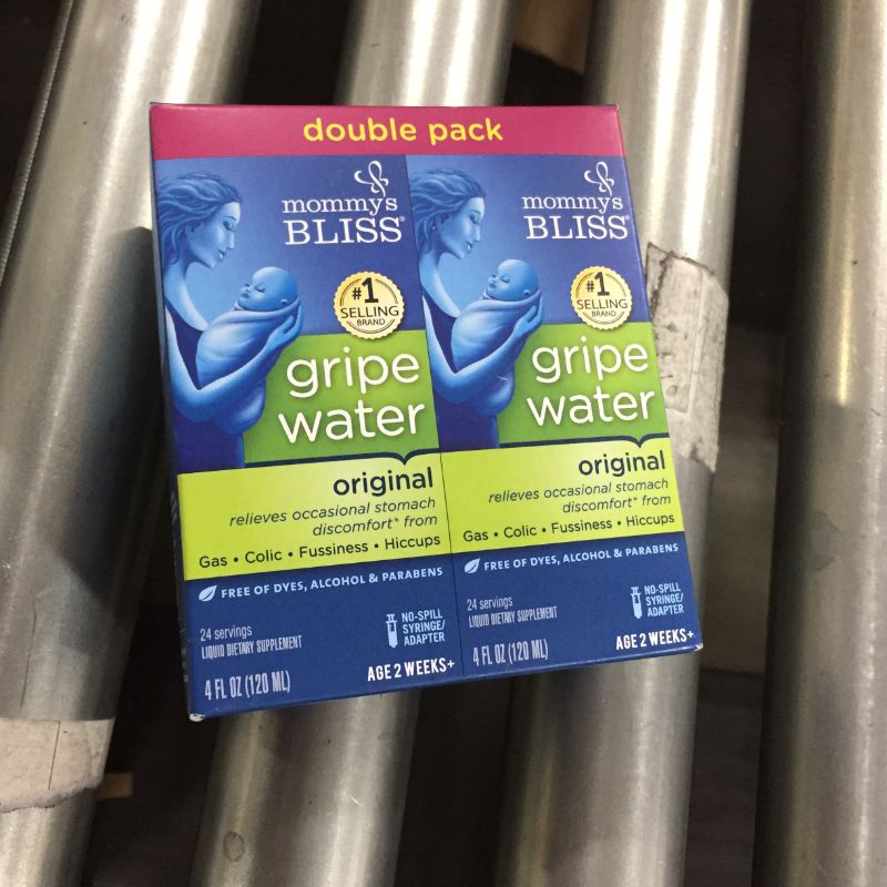 Photo 2 of Mommy's Bliss Original Gripe Water, Gas and Colic Relief, Gentle and Safe, Made for Infants, 2 Weeks+, 8 Fl Oz (2 Bottles)
