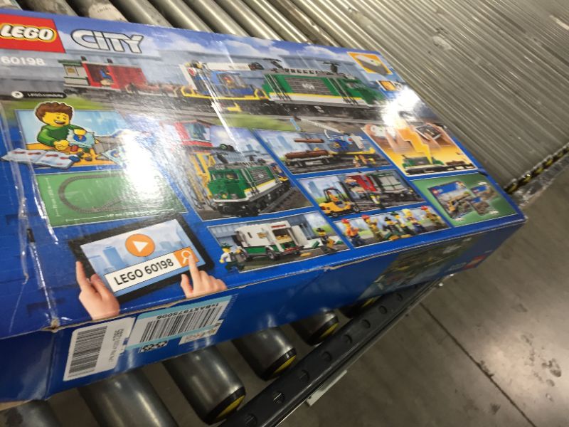 Photo 3 of LEGO City Cargo Train Exclusive 60198 Remote Control Train Building Set with Tracks for Kids(1226 Pieces)
