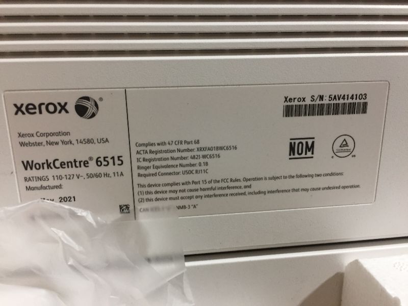 Photo 4 of Xerox WorkCentre 6515/DN Color Multifunction Printer, Amazon Dash Replenishment Ready
