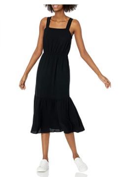 Photo 1 of Amazon Essentials Women's Fluid Twill Tiered Midi Summer Dress
