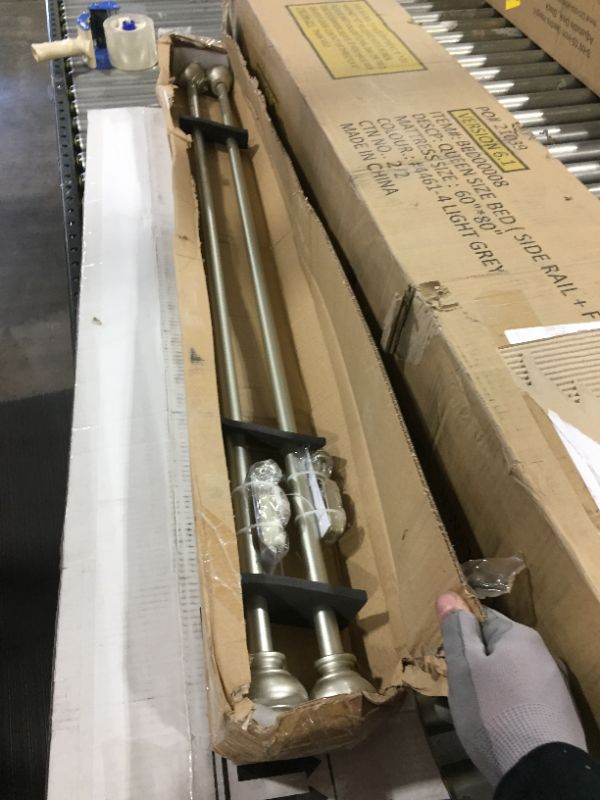 Photo 1 of 2 Pack 44" Silver Curtain Rods