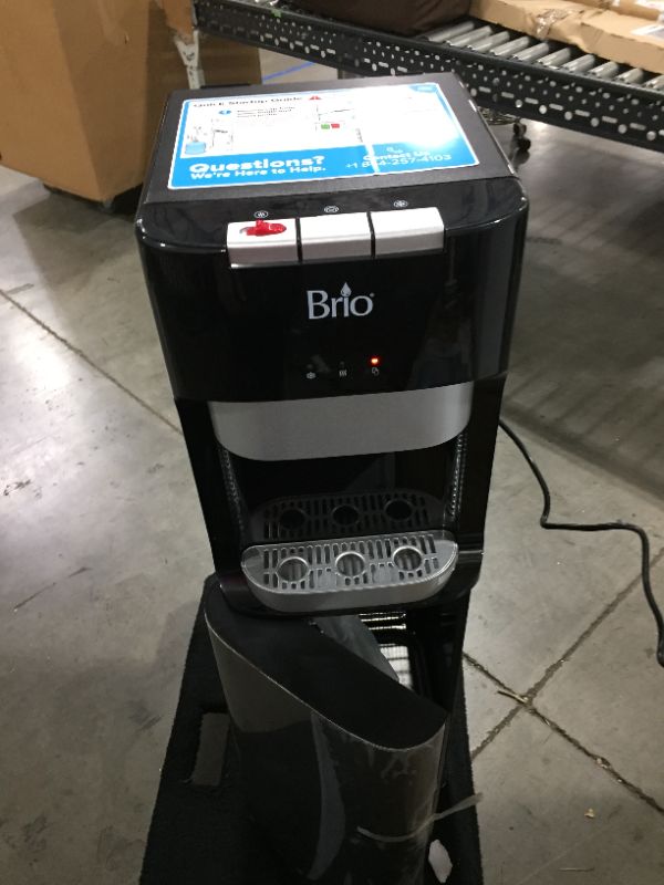 Photo 2 of Brio 400 Series Tri-Temperature Bottom Load Water Cooler Dispenser With Hot, Cold and Room Temperature Water, Holds 3 to 5 Gallons- UL Listed/Energy Star Approved