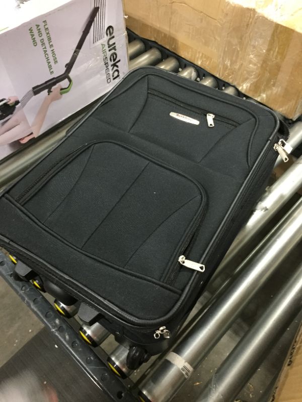 Photo 2 of U.S. Traveler Rio Rugged Fabric Expandable Carry-On Luggage Set, Black, 2-Piece