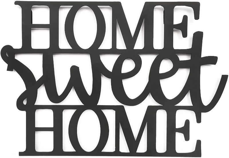 Photo 1 of G. L. May Home Sweet Home Metal Family Sign 15.75”x10.8” Wall Decor for Home and as Housewarming Gift