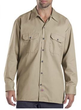 Photo 1 of Dickies Men's Long-Sleeve Work Shirt Large