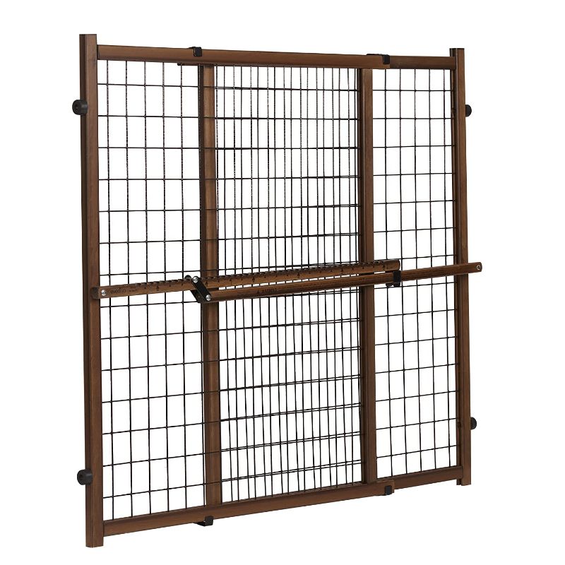 Photo 1 of  Position & Lock Tall & Wide Baby Gate, Pressure-Mounted, Farmhouse Collection

