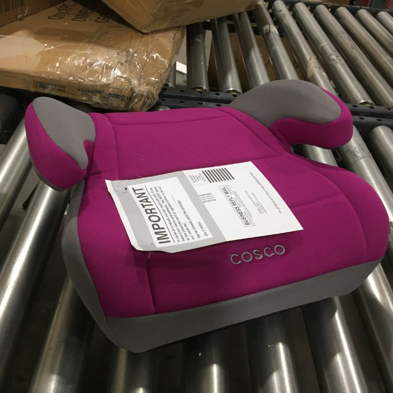 Photo 2 of     Cosco Topside Booster Car Seat - Easy to Move, Lightweight Design (Magenta)
