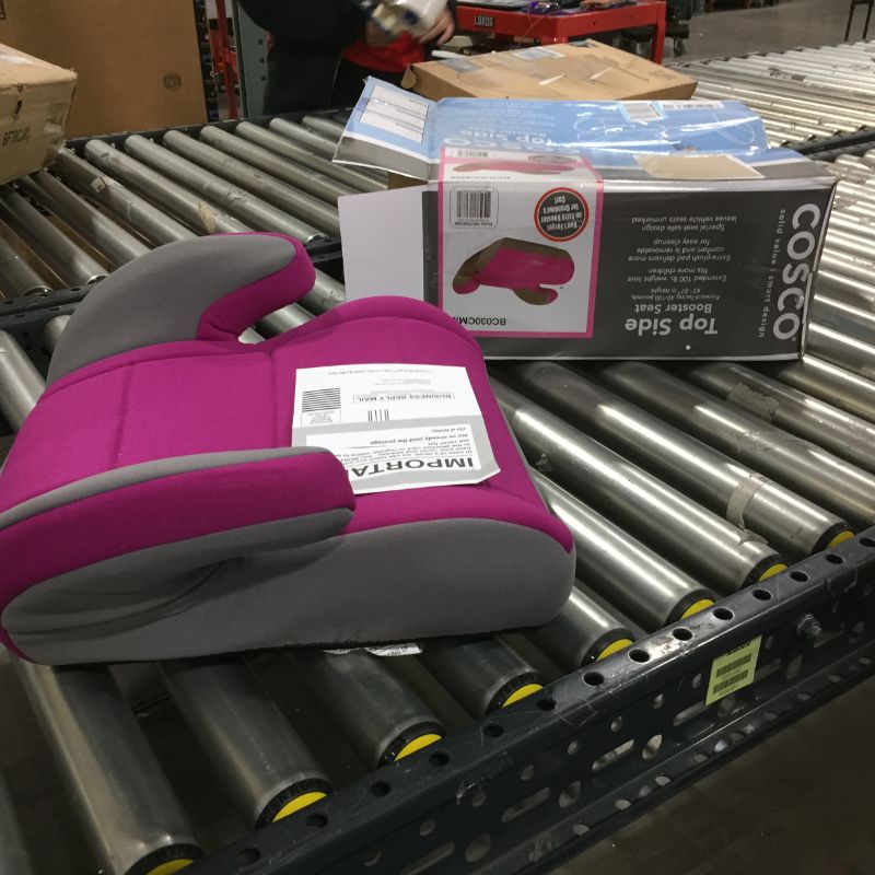 Photo 3 of     Cosco Topside Booster Car Seat - Easy to Move, Lightweight Design (Magenta)
