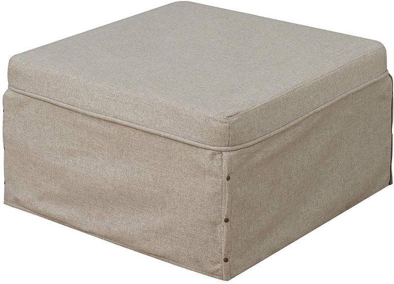 Photo 1 of Convenience Concepts Designs4Comfort Folding Bed Ottoman, Soft Beige Fabric