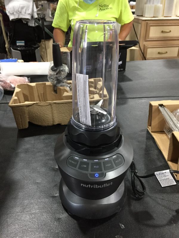 Photo 2 of NutriBullet ZNBF30500Z Blender Combo 1200 Watt, 1200W, Dark Gray
