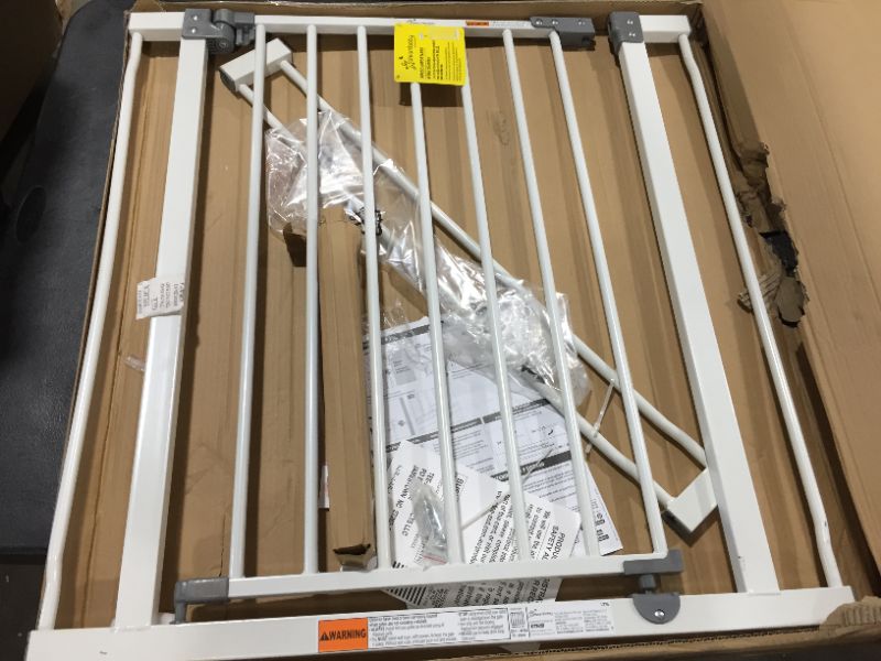 Photo 1 of Dreambaby L776 Liberty 29.5 to 36.5 Inch Baby and Pet Wall to Wall Safety Gate with Auto Close Feature for Doors, Stairs, and Hallways, White