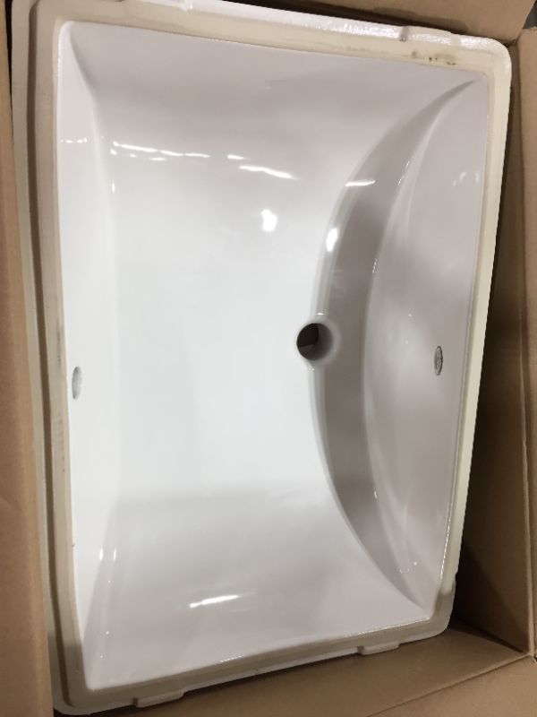 Photo 2 of American Standard 618000.020 Studio Ceramic undermount Rectangular Bathroom sink White 