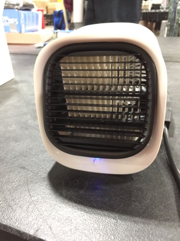 Photo 3 of Personal Air Cooler, Mini Air Conditioner Noiseless Desk Air Conditioner USB Portable AC Fan Room Cooler with 3 Speeds Fan