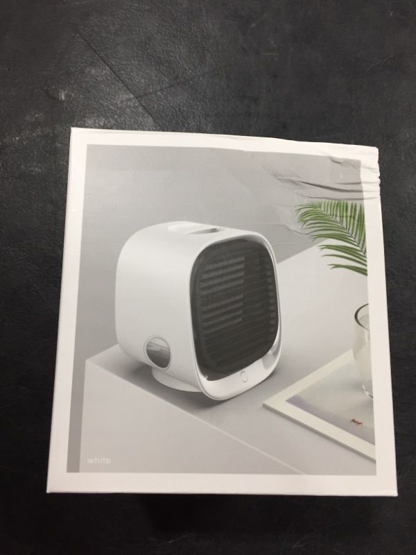 Photo 2 of Personal Air Cooler, Mini Air Conditioner Noiseless Desk Air Conditioner USB Portable AC Fan Room Cooler with 3 Speeds Fan