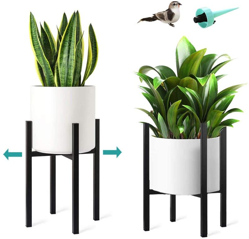 Photo 1 of 2 Pack Plant Stands Indoor Plants Holder, Adjustable 10 to 14.5 inches