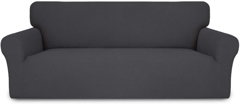 Photo 1 of Easy-Going Thickened Stretch Slipcover, Sofa Cover, Furniture Protector with Elastic Bottom, 1 Piece Couch Shield, Sturdy Fabric for Pets,Kids,Children,Dog (Oversized Sofa,Gray)