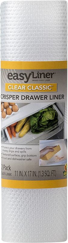 Photo 1 of Duck Brand Clear Classic Easy 286014 Refrigerator Shelf Liner, 11 x 17 inch Sheets