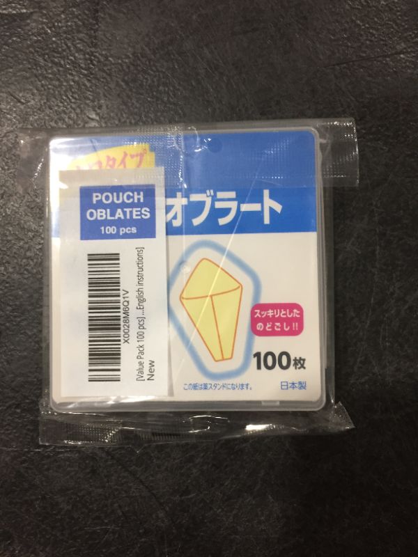 Photo 2 of [Value Pack 100 pcs] Pouch Oblate (Wafer - Bag Type) [w/ English instructions]