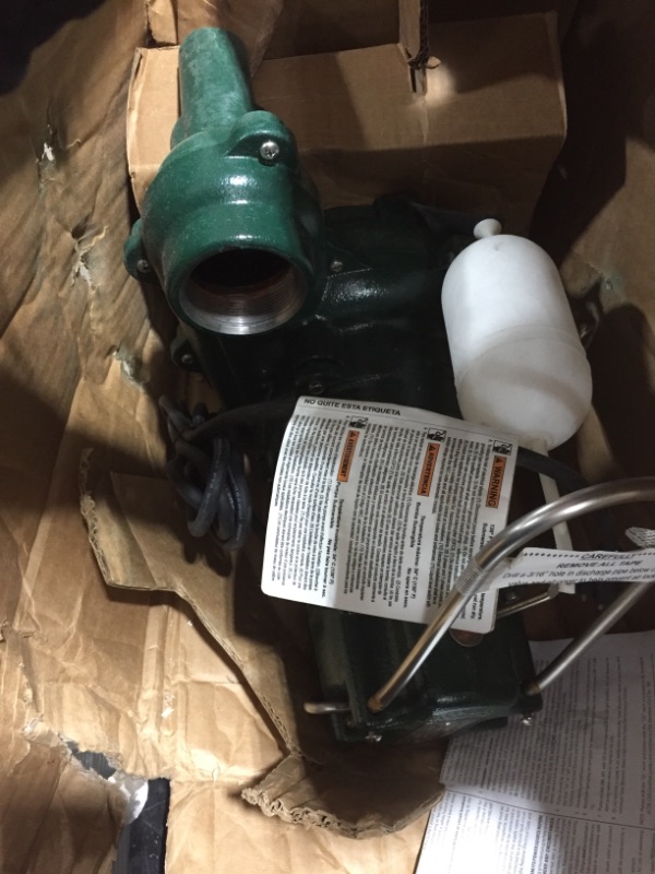 Photo 3 of Zoeller 266-0001 Waste-Mate M266 Cast Iron 1/2 HP Automatic Sewage Pump
