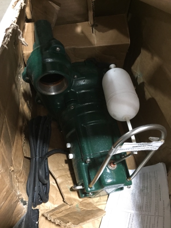 Photo 2 of Zoeller 266-0001 Waste-Mate M266 Cast Iron 1/2 HP Automatic Sewage Pump
