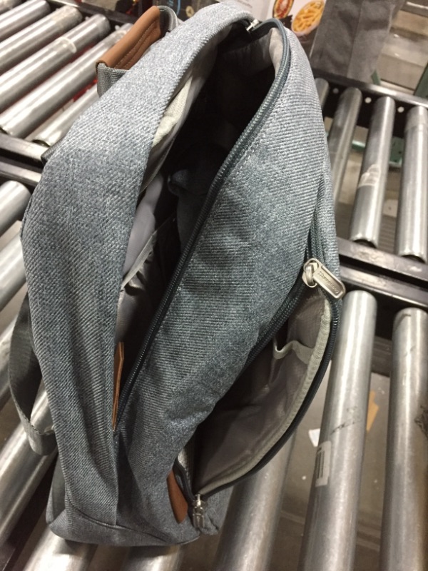 Photo 1 of Changing Backpack - Greyson (chacoal Melange/Saddle Leather)
