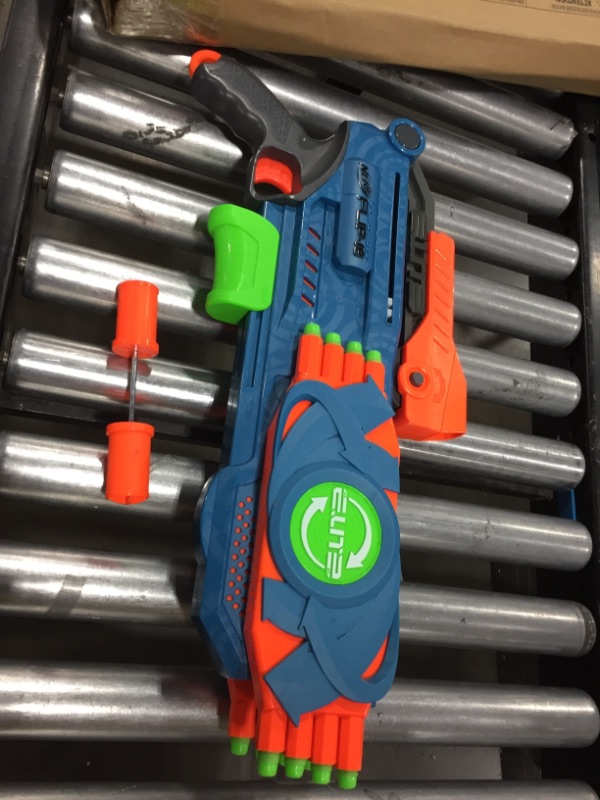 Photo 2 of NERF Elite 2.0 Flipshots Flip-16 Blaster with 16 Dart Barrels That Flip to Double Your Firepower, 16-Dart Capacity, 16 Elite Darts
