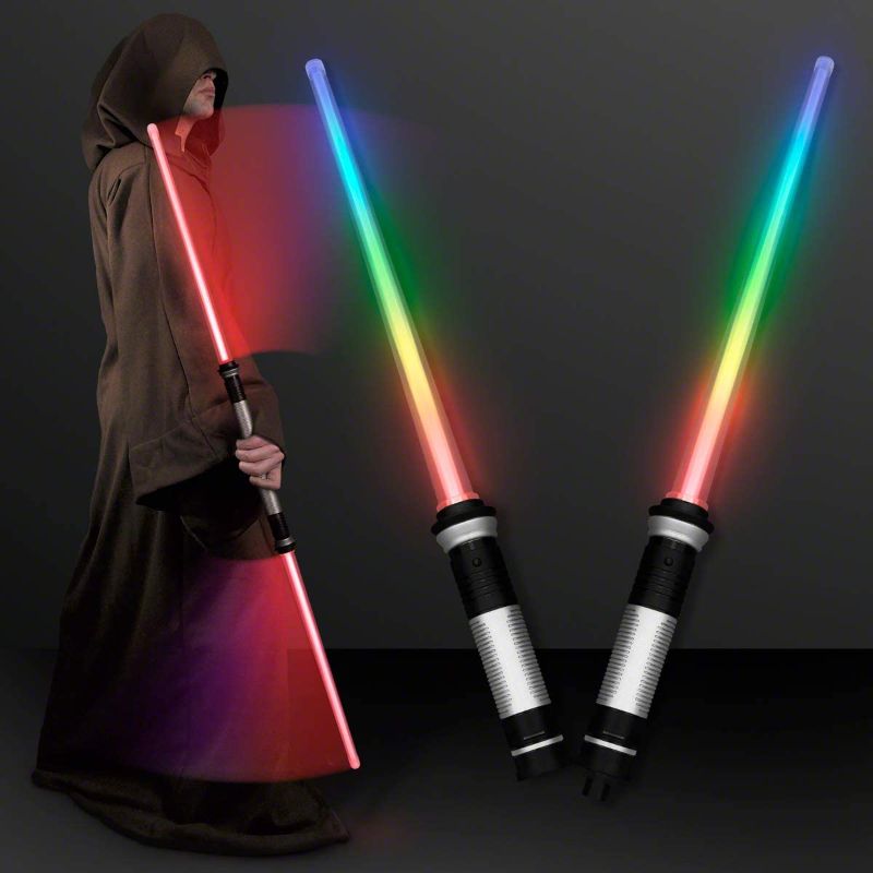 Photo 1 of FlashingBlinkyLights Deluxe Double Sided Light Up Saber with Color Change Lights & Sound Effects (Set of 2)
