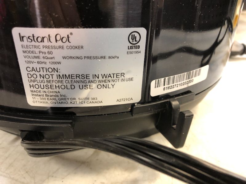 Photo 3 of Instant Pot 6-Qt. Pro Pressure Cooker