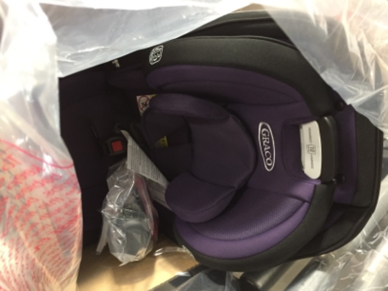 Photo 2 of Graco SlimFit3 LX 3 in 1 Car Seat | Space Saving Car Seat Fits 3 Across in Your Back Seat, Katrina
