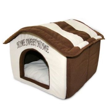 Photo 1 of Best Pet Supplies Home Sweet Home Plush Covered Cat & Dog Bed
