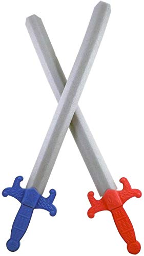 Photo 1 of Liberty Imports Giant Foam Swords 2 Pack Warrior Knights Large 1:1 Scale Weapons Kids Pretend Play Toy Set - Red vs Blue (28 Inches)
