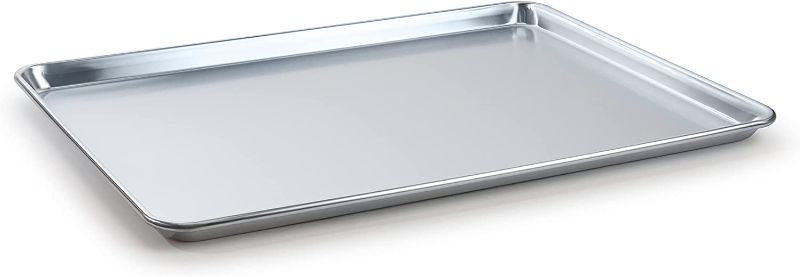 Photo 1 of 1 Sheet Pan BAKSP2618 Full Size 19 Gauge 18" x 26" Wire in Rim Aluminum Sheet Pan