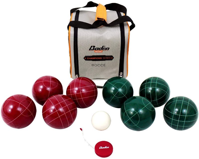 Photo 1 of Baden Champions Bocce Ball Set – Official Size 107mm & Official Weight 920g with Carry Case and Measuring Tape
